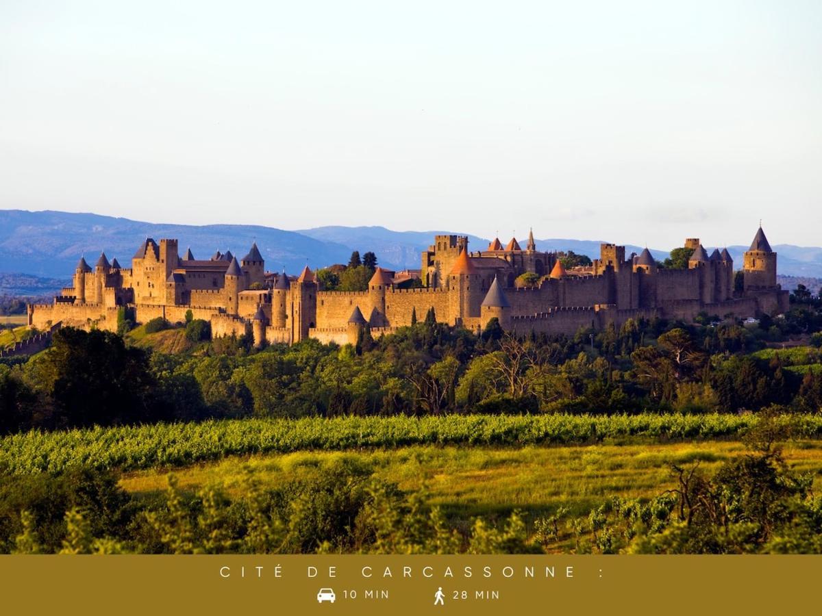 La Citadelle ~ Jacuzzi ~ Terrasse Apartment Carcassonne Exterior foto